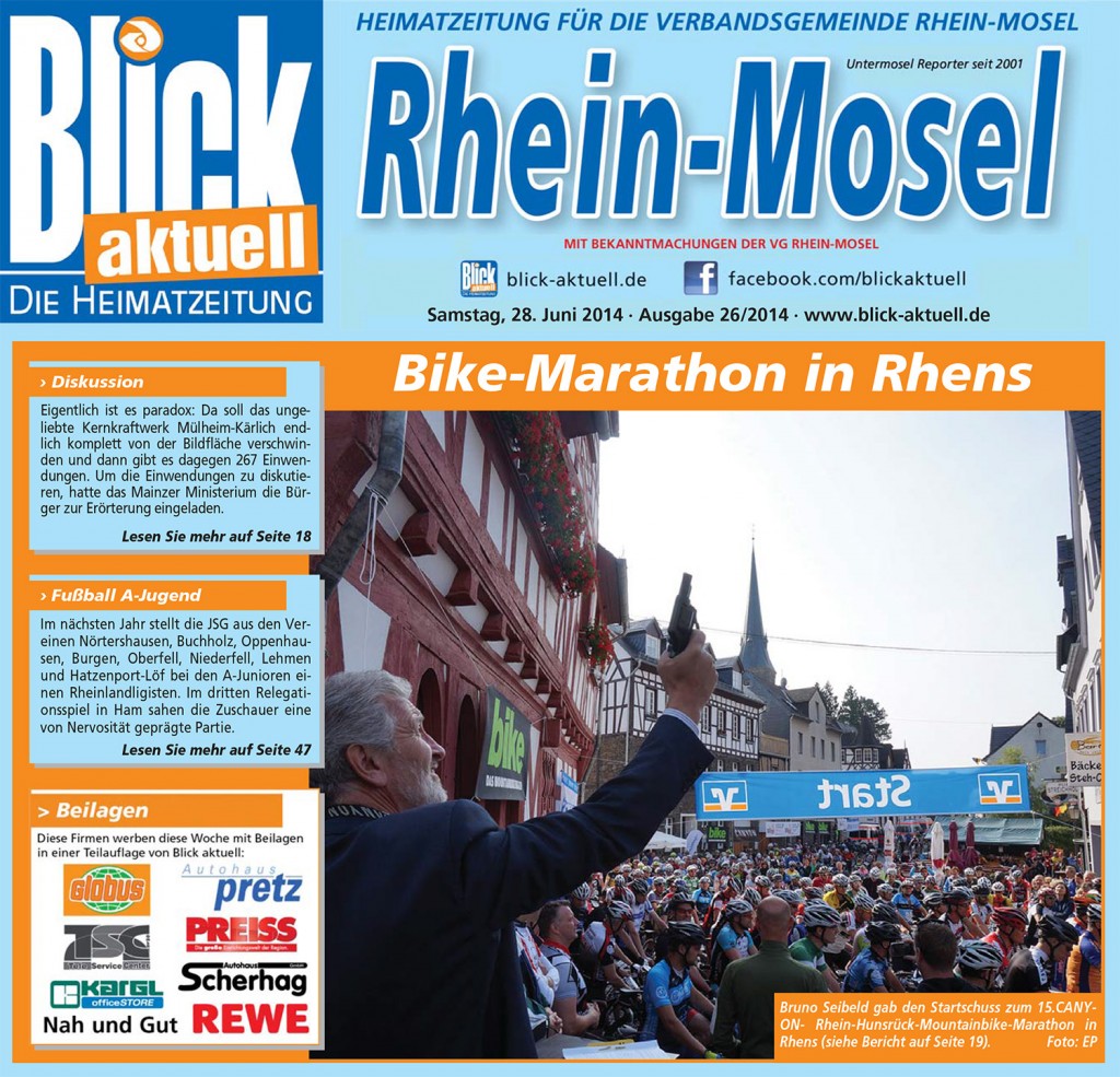 Blick Aktuell Rhein-Mosel, vom: Samstag, 28. Juni 2014