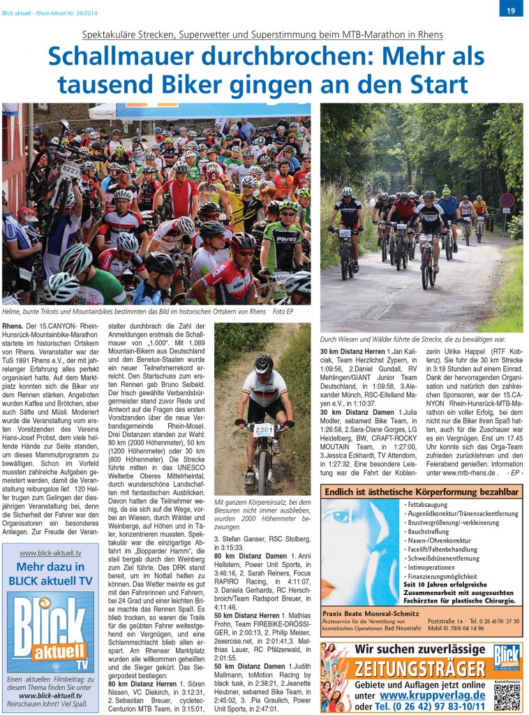 Blick Aktuell Rhein-Mosel, vom: Samstag, 28. Juni 2014